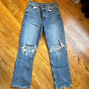 Denim Jeans with Knee Rips | Amazing Condition